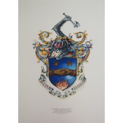 Coat of arms on paper of...